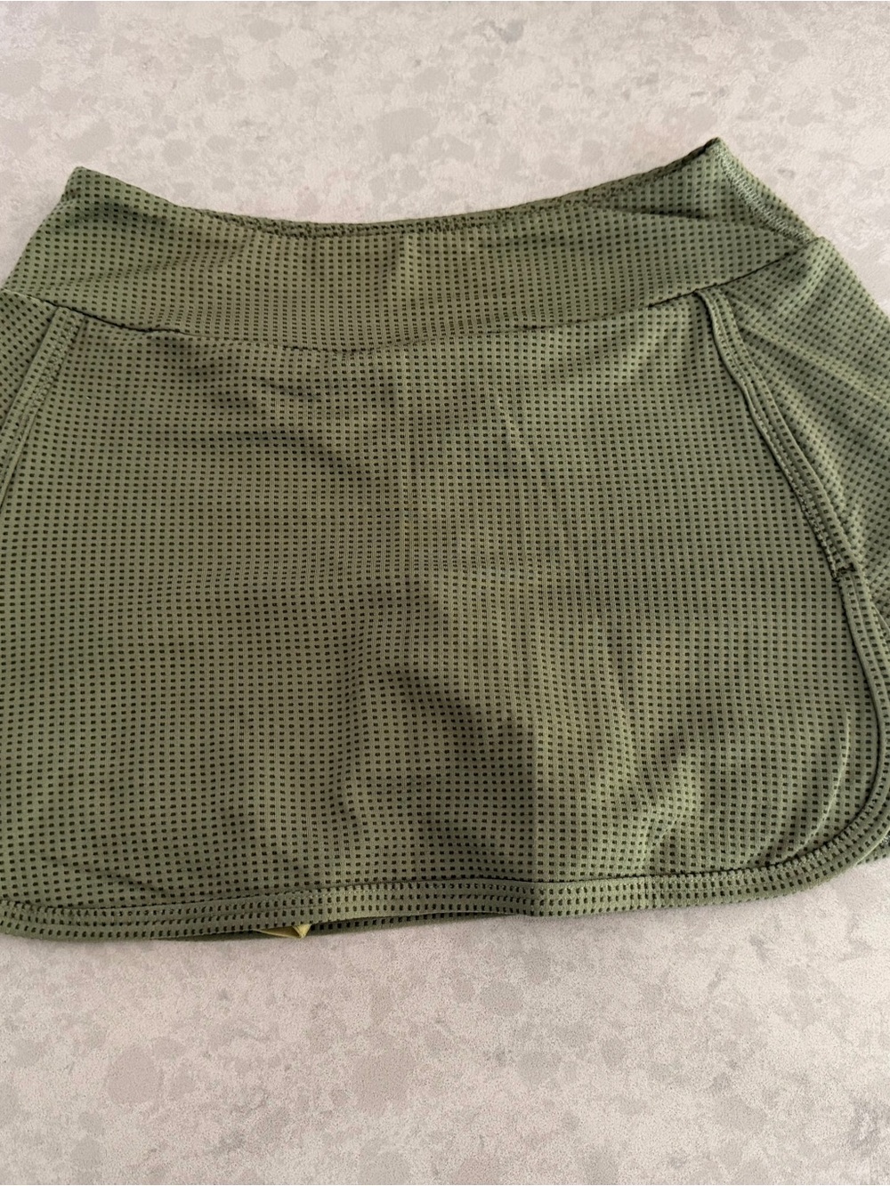 Pheel Olive Green Performance Mini Skort